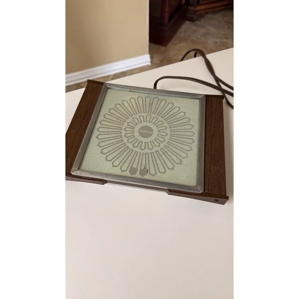 Vintage Salton Hotray H-907 Food Warmer MCM Glass Serving Tray Tested USA‎